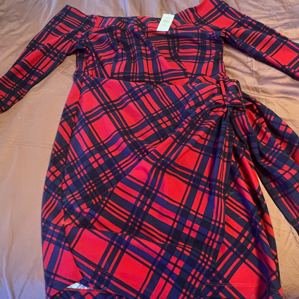 Off shoulder dress by fashion to figure. Brand new with tags.